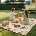 thumbnail image 4 of Outdoor Rug 5x8 ft Farmhouse Western Waterproof Outdoor Patio Rug Mat Non Slip Outside Area Rugs Carpet for RV,Camping,Porch,Deck,Pool,Balconybackyard,Cowboy Desert Horse Print Brown Beige, 4 of 9