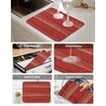 thumbnail image 5 of Dish Drying Mat for Kitchen Counter Red Wood Grain Drying Pad Absorbent Drying Mats for Countertops Sinks Draining Racks Rustic Vintage Wooden Reversible Drainer Kitchen Accessories 18x24 Inch, 5 of 7