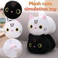 thumbnail image 3 of MeetYTOYS Cat Plush Toy Pillow, Soft Cute Doll Cat Pillow, Stuffed Animal for Kids, Baby Toys Cat Shape Design Sofa Pillow Decoration Doll 25cm/9.85'', 3 of 6