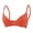 Orange, variant on Women Underwire Bra Front-Closure Fine Strap Textured Design Quick-Wear Secure Fit Daily Routine Green 90B
