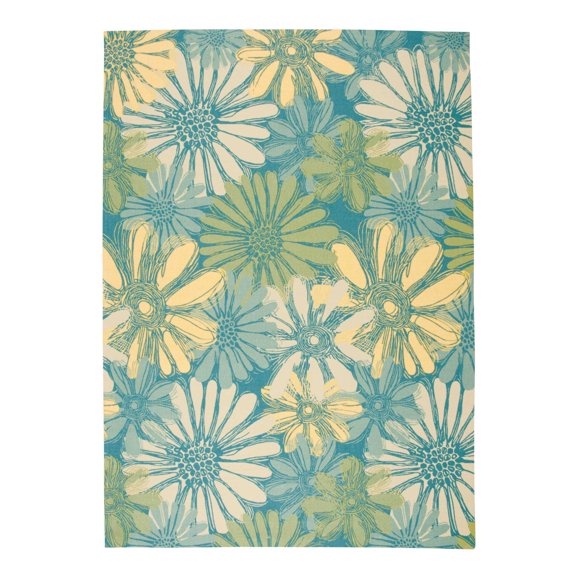 Nourison Home & Garden Indoor/Outdoor Blue 10' x 13' Area Rug, (10x13)