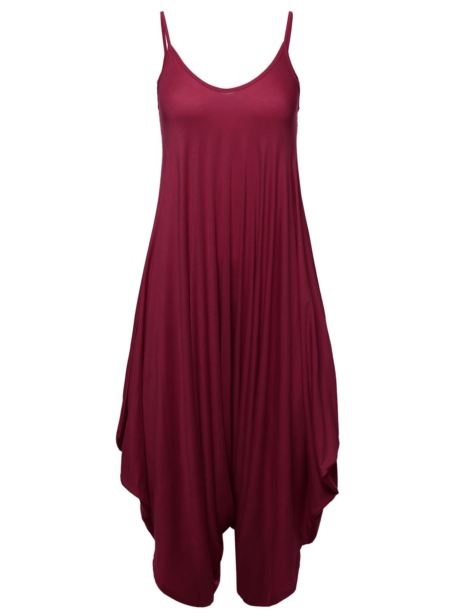 FashionOutfit Women's Solid Harem Pant Sleeveless Harem Pant Jumpsuit FashionOutfit Women's Solid Harem Pant Sleeveless Harem Pant Jumpsuit