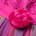 thumbnail image 6 of HAWEE Flower Girls Sequin Dress Rainbow Tutu Birthday Party Princess Dress Pageant Gown for Age 3-10 Years Old, 6 of 9