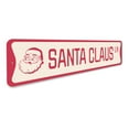 thumbnail image 3 of Santa Claus Lane Holiday Novelty Decor, Metal Wall Sign - 4x18 Inches, 3 of 4