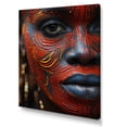 thumbnail image 2 of Designart "Tattooed Masai Woman Of Africa" African Tribal Wall Art Living Room, 2 of 7