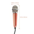 thumbnail image 3 of Shisuyan Microphone Karaoké Rose Rouge Ensemble 4 Pcs 2.4x0.8x0.8in, 3 of 9