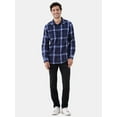 thumbnail image 2 of Burnside Men's Modern Fit Plaid Flannel Shirt with Long Sleeves, Sizes S-2XL, 2 of 5