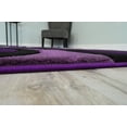 thumbnail image 5 of Premium Hand Carved Abstract Modern Rug Contemporary Colorful Thick Carpet Design 327 (2'2"x7'3" Runner,Purple), 5 of 8