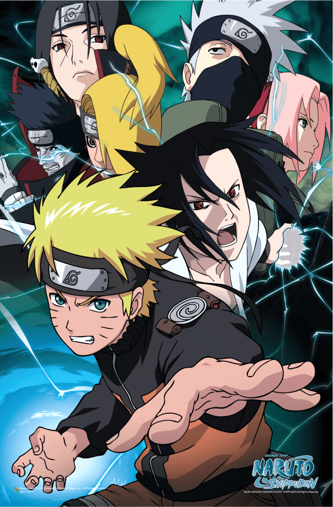 Naruto Team 7 Mini Poster 11.5" x 17.5" Laminated