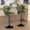 Green, variant on Hawsaiy Vintage Style Leather Bar Stool Set of 4 with Button-Tufted Design,Blue