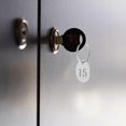 thumbnail image 3 of 15 pcs Door Number Tag Stainless Steel Number Tags Key Tags Marking Number Tags with Rings (1-15), 3 of 4