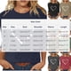 thumbnail image 2 of HongQid 3/4 Length Sleeve Womens Dressy Casual Tops Round Neck Tunic Shirts Summer Spring Fall Clothes, 2 of 5