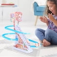 thumbnail image 2 of Electric Pig Climbing Stairs Slide Set Nios Juguete LED Música Luces 3 Cerdos Sunnimix Cerdo subir escaleras, 2 of 8