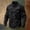 Black, variant on DPTALR Men's Fashionable Camouflage Printed Turndown Collar Casual Long Sleeve Shirt,Dark Gray, S