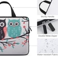 thumbnail image 3 of AWERP Owl Animal Cute Owls On Branch Tree Love Heart Abstract Art Flowers Leaves Big Eyes Wild Laptop Sleeve Carrying Bag 10inch, 3 of 5
