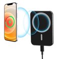 thumbnail image 1 of Cargador de coche inalámbrico magnético compatible con teléfonos móviles Apple iPhone 8 y superiores compatible con teléfonos móviles de carga inalámbrica HuaweiNegro Fokelyi 223249-2, 1 of 7