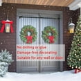 thumbnail image 2 of Garland Hanger for Front Door, Adjustable Fits 32"- 80" Doors, Heavy-Duty Christmas Halloween Decoration Holder for Wreaths, No Screws, Drilling, Glue-Damage-Free, 2 of 9