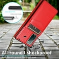 thumbnail image 5 of Mantto For Samsung S20 FE Case, Luxury Durable Shockproof Wallet Card Slots Case with Card Holder Pocket Back,PU Leather Kickstand Back Flip Cover For Samsung Galaxy S20 FE - Red, 5 of 7