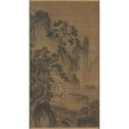 thumbnail image 2 of Dai Jin 12x18 Black Ornate Wood Framed Double Matted Museum Art Print Titled - The Hermit Xu You Resting by a Stream (1400s), 2 of 5