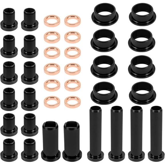 Suspension A-Arm Bushing Kit Fits for Polaris Sportsman 500 RSE Sportsman 400 4x4 700, Lower Control Bushings A-Arm Short & Long Bushings   Spacers Set (38Pcs)