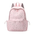 thumbnail image 2 of Cute Book Bag Print Star Backpack Large Capacity Students Bookbags Multiple Pockets Travel Daypack Bag for Teens College Commute (Pink), 2 of 6