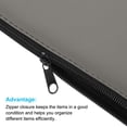 thumbnail image 5 of Unique Bargains Waterproof Zipper Bags Leatherette Compact Bills Pencil Pouch Dark Gray, 5 of 6