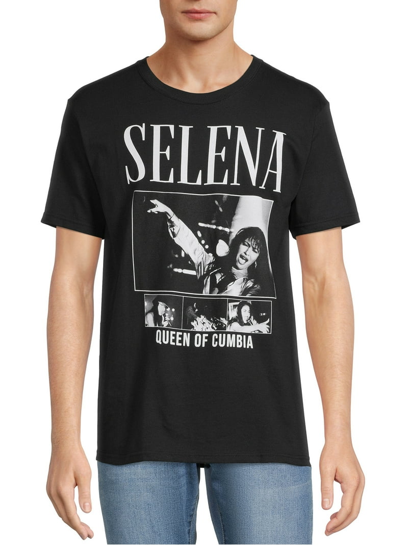 selena Selena Queen of Cumbia & Signature Men's and Big Men's Graphic Tee