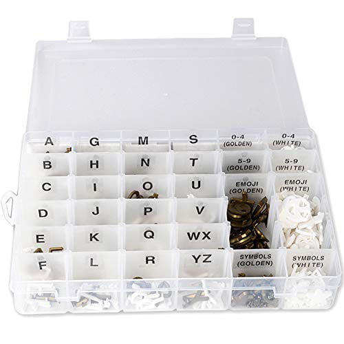 With Sorting Details about   Letter Board Letters White Gold, 1 Inch 510 Pre-Cut Characters 