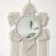 thumbnail image 2 of Espejo de pared decorativo bohemio con borlas y macramé para colgar en la pared, 2 of 5