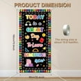 thumbnail image 6 of Colorful Welcome Door Cover Banner 5.9x2.9 Ft Back to School Banner Decoration Backdrop Welcome Ready to Learn Inspirational Classroom Party Supplies Photo Props for Home Office Front Porch, 6 of 7