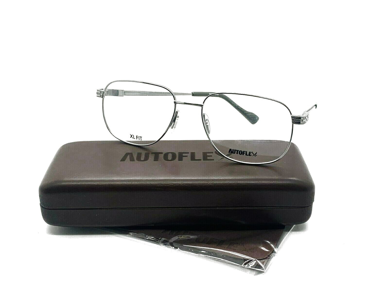 NEW FLEXON Eyeglasses FLX 900MAG-SET 033 Gunmetal 55MM/18/140 FRAME ONLY NO CLIP