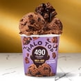thumbnail image 6 of Halo Top Chocolate Fudge Brownie Light Ice Cream, Lower Calorie Frozen Dessert Pint, 16 fl oz, 6 of 17