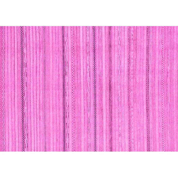 Ahgly Company Indoor Rectangle Oriental Pink Modern Area Rugs, 2' x 4'