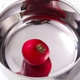 thumbnail image 2 of Miangastore 1PC Stainless Steel Rice Bowl with Lid Creative Double Layer Rice Bowl Household Kids Rice Container Stylish Round Utensils Bowl for Home Office Use with Word Style Silver Size 1, 2 of 8