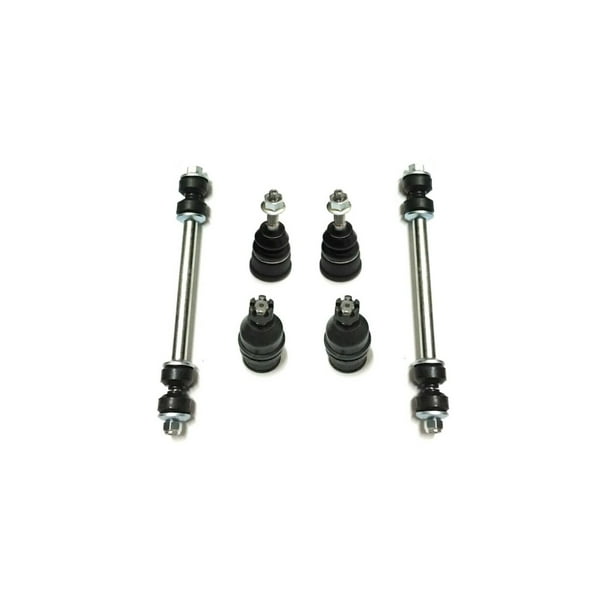 6 Pc Front Suspension Kit Upper & Lower Ball Joints + Stabilizer Sway