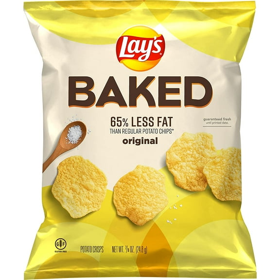 Baked, Original Potato Crisps, 0.875 Ounce (Pack of 60)