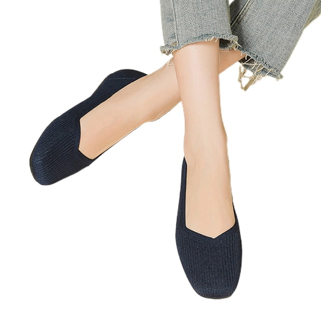 Zapatos planos Cómodos Ygjytge con punta cuadrada Antideslizantes