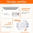 thumbnail image 3 of Lifewit 1500 Pieces 2-in-1 Rotating & Tilting Puzzle Board with Divided Drawers, Felt Mat, Protective Cover, Portable Jigsaw Puzzle Table with Handle, 4 Extra Felt Trays, Ideal Gift, 35" x 27", White, 3 of 9