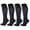 Navy, variant on Women's 4 Pair Pack 8-15mmHg Compression Socks Premium Cotton (Navy)