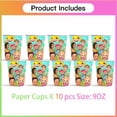 thumbnail image 3 of Bebefinn Birthday 6th Cups Party Supplies Plates Fans Decorations Cake Topper Decor, 3 of 6
