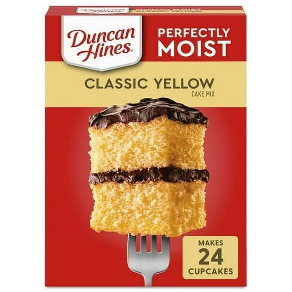 (4 pack) Duncan Hines Classic Yellow Cake Mix, 15.25 oz.