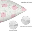thumbnail image 3 of Yiaed Cute Pigs Print Pillow Covers Super Soft Decorative Square Throw Pillow Covers Case Cushion Covers for Sofa Couch Bedroom Car Decor（No pillow core）-16"x16", 3 of 7