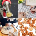 thumbnail image 2 of 56Pcs Wood Burning Tip Set Letter Wood Burning Tool Including Alphabet Number Symbol Durable Brass Alphabet Number Template for DIY Embossing Carving Craft Wood Burning, 2 of 7