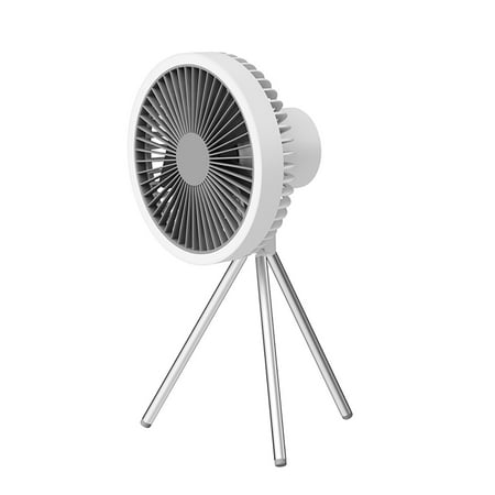 

Fjofpr Tripod Fan USB Charging Outdoor LED Ceiling Fan Portable Desktop Student Dormitory Silent Fan Light Fans
