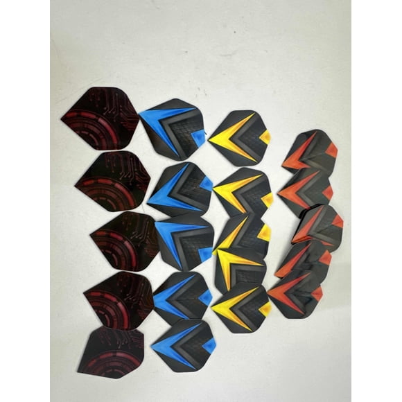 Vols de Fléchettes de Forme Standard de Qualité Supérieure, Vols de Fléchettes Extra Robustes, Accessoires de Fléchettes Professionnels pour Animaux (20 Ensembles par Paquet)