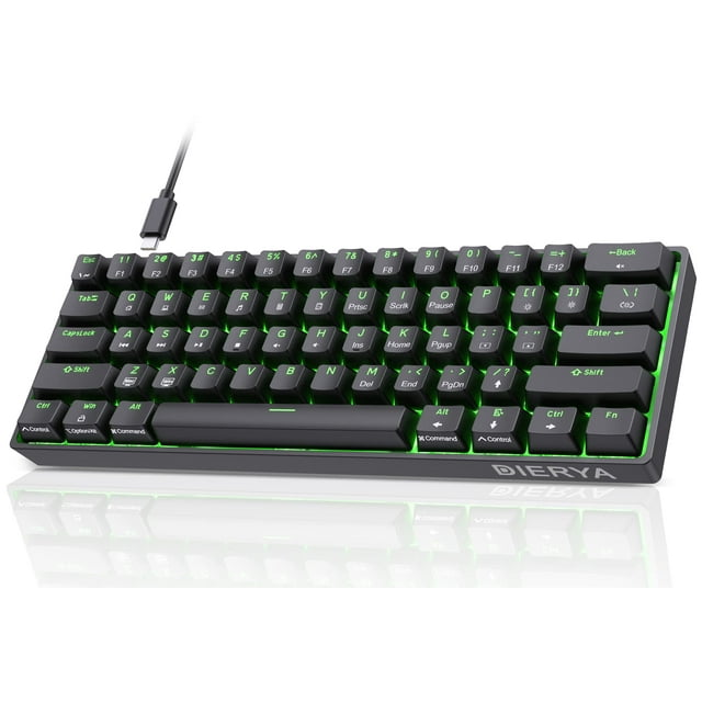 Teclado mecánico DIERYA DK61se Wired Gaming 61 teclas