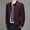 Wine, variant on Business Jackets for Men Lapel Zip up Casual Turn Down Collar Outwear Fall Winter Stretchy Comfy Long Sleeve Slim Coats