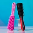 thumbnail image 6 of KISS Colors & Care Glide & Define Detangler 9-Row Non-Slip Brush, Large, Pink, 6 of 11