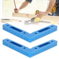 thumbnail image 2 of Juego de 2 abrazaderas posicionadoras de ángulo recto de 90 grados Nikou aleación de aluminio color azul, 2 of 15