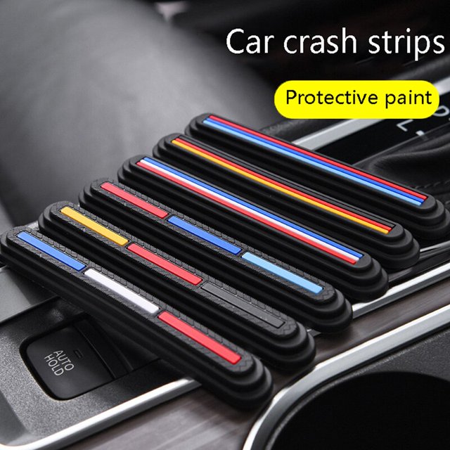 4Pcs Car Door Anti-collision Strip Silicone Body Anti-collision Sticker Door Side Rear View Mirror Anti-scratch Protection StripA2 He Qiyong unisex